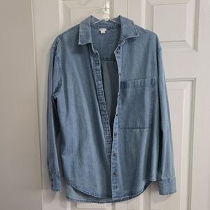 NWOT American Eagle Aerie Soft Blue Denim Top XS